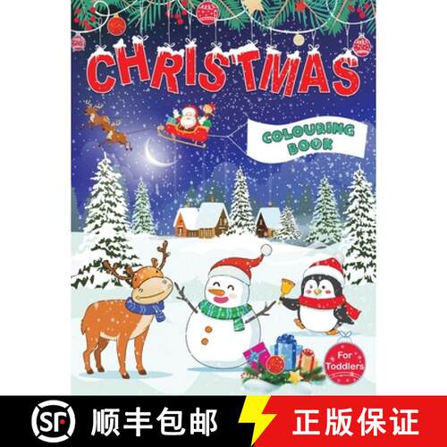 【3-4周达】Christmas Colouring Book for Toddlers: Fun Children's Christmas Gift for Toddlers & Kids -... [9781910677629]