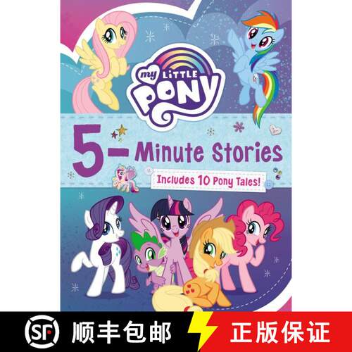 精装 My Little Pony: 5-Minute Stories: Includes 10 Pony Tales! [9780063037649]