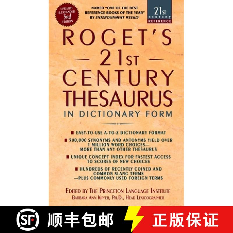 【3-4周达】Roget's 21st Century Thesaurus: Updated and Expanded 3rd Edition, in Dictionary Form [9780385338950]