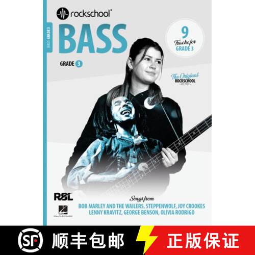 【3-4周达】Rockschool Bass Grade 3 2024 [9781789364903]