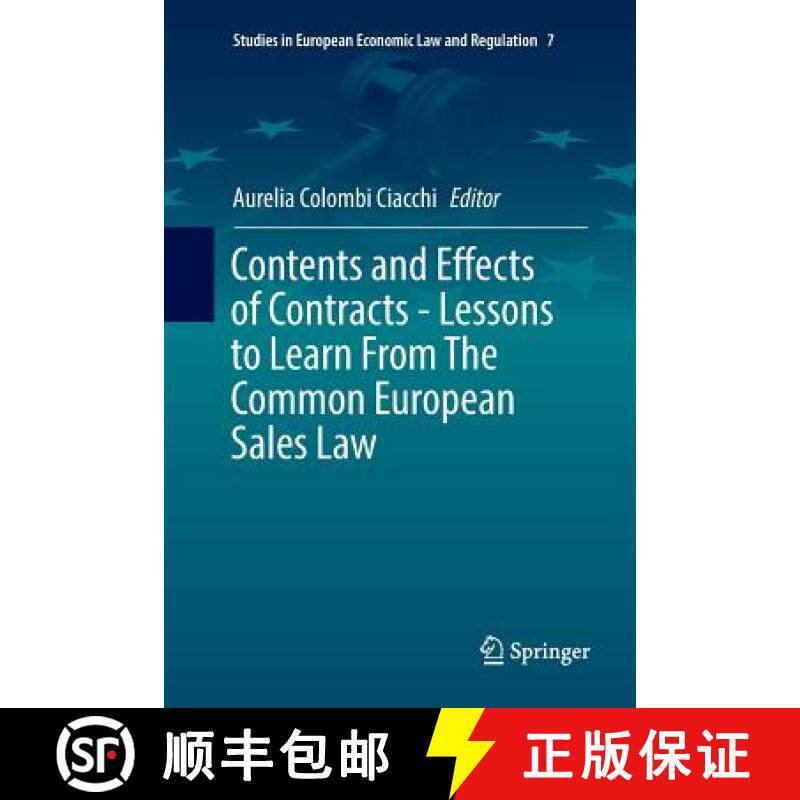 【3-4周达】Contents and Effects of Contracts-Lessons to Learn from the Common European Sales Law [9783319802671]