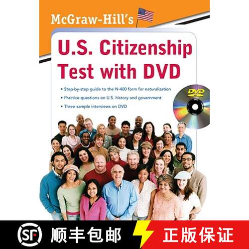 【3-4周达】McGraw-Hill's U.S. Citizenship Test with DVD [With DVD] [9780071605168]