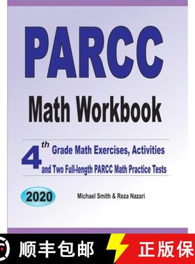 【3-4周达】PARCC Math Workbook:  4th Grade Math Exercises, Activities, and Two Full-Length PARCC Math... [9781646127054]