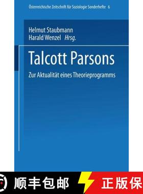 预订 Talcott Parsons: Zur Aktualität Eines Theorieprogramms [9783531134680]