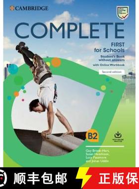 剑桥FCE考试 学生书不带答案带网上练习册 Complete First for Schools Second edition Student's Book witho... [9781108647359]