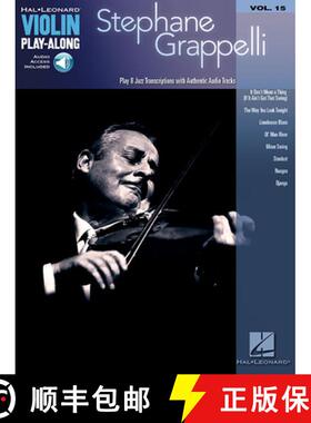 【3-4周达】Violin Play-Along Volume 15: Stephane Grappelli (Book/Online Audio) [9781423486473]
