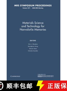 【3-4周达】Materials Science and Technology for Nonvolatile Memories: Volume 1071 [9781107408531]