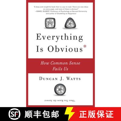【3-4周达】Everything Is Obvious: How Common Sense Fails Us [9780307951793]