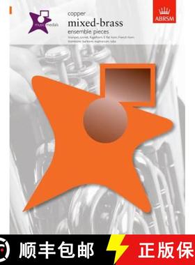 【3-4周达】Music Medals Copper Mixed-Brass Ensemble Pieces: trumpet, cornet, flugelhorn, E flat horn,... [9781860966743]