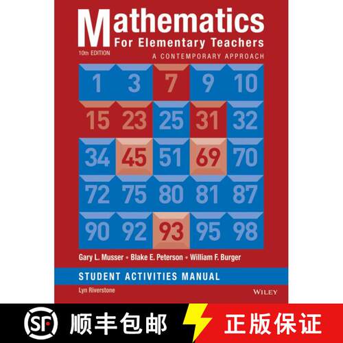 【3-4周达】Mathematics for Elementary Teachers: A Contemporar y Approach Tenth Edition Student Activi... [9781118679043]