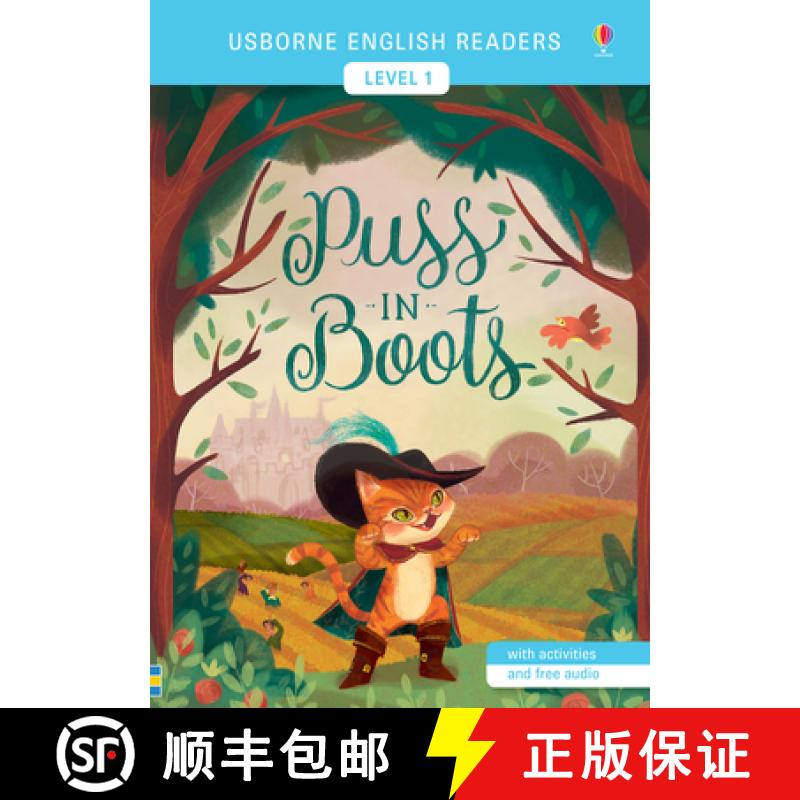 【3-4周达】Puss in Boots: - English Readers Level 1 [9781474924610]