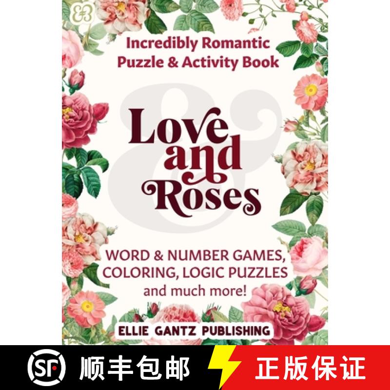 【2-3周达】Love and Roses Incredibly Romantic Variety and Activity Puzzle Book (Black & White) [9781959012030]