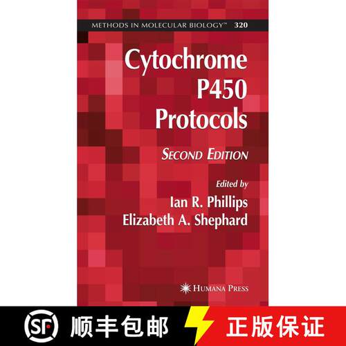【3-4周达】精装 Cytochrome P450 Protocols (2nd ed. 2006) [9781588294418]
