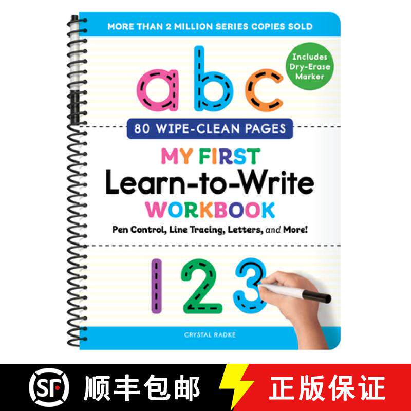 预订 My First Learn-To-Write Workbook: Pen Control, Line Tracing, Letters, and More! [9798886089127]