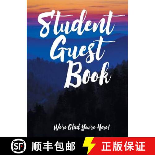 【3-4周达】精装 Student Guest Book: We're Glad You're Here! [9781479608454]