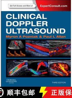 【3-4周达】Clinical Doppler Ultrasound: Expert Consult: Online and Print [9780702050152]