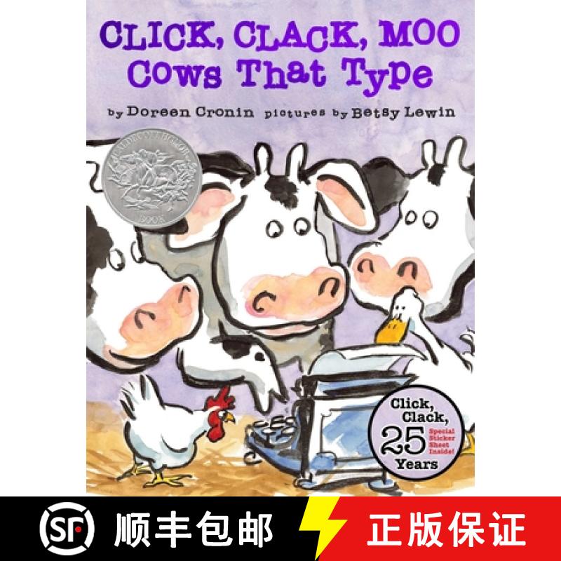 预订 Click, Clack, Moo (25th Anniversary Edition): Cows That Type [9798347100354]