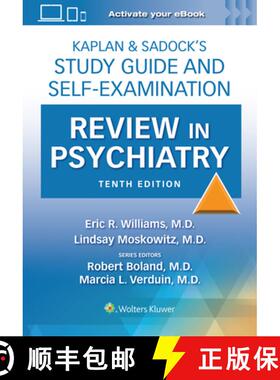 【3-4周达】Kaplan & Sadock's Study Guide and Self-Examination Review in Psychiatry: Print + eBook wit... [9781975199111]
