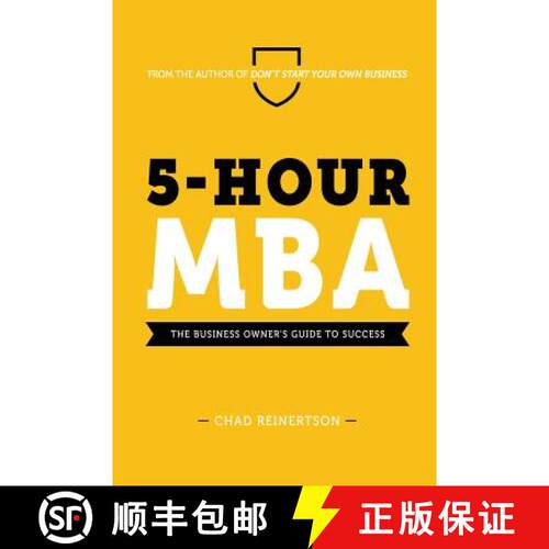 【3-4周达】5-Hour MBA: The Business Owner's Guide To Success [9780692641507]