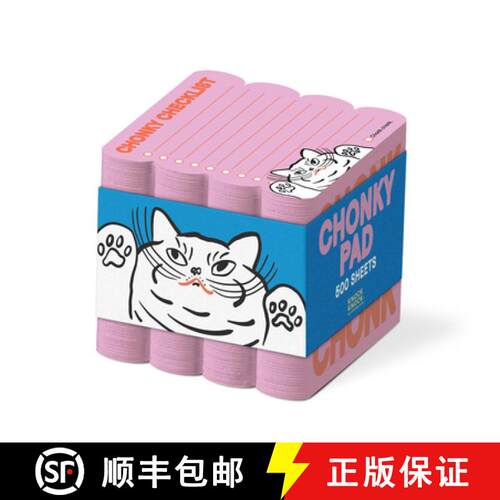 【3-4周达】Chonky Checklist Chonky Note: Cube Notepad [9781683494768]