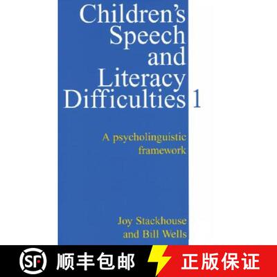 【3-4周达】Children'S Speech And Literacy Difficulties Book 1 - A Psycholinguistic Framework [Wiley公... [9781861560308]