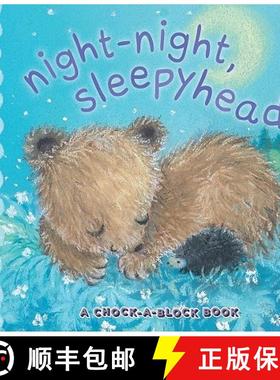 【3-4周达】Night-Night, Sleepyhead: A Chock-A-Block Book [9781442409026]