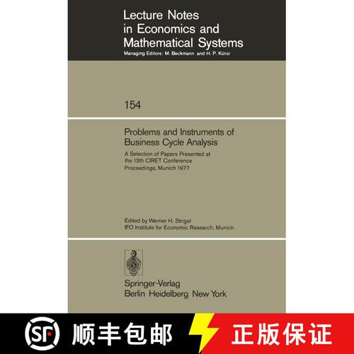 【3-4周达】Problems and Instruments of Business Cycle Analysis: A Selection of Papers Presented at th... [9783540086642]