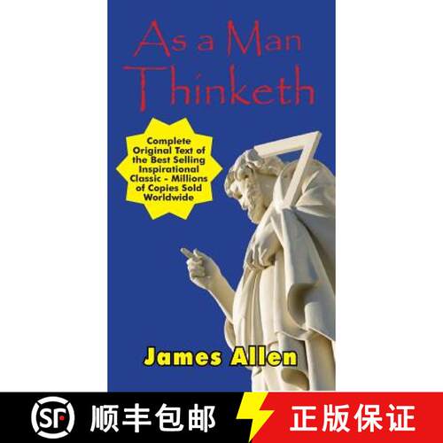 【3-4周达】精装 As a Man Thinketh - Complete Original Text [9781612422442]