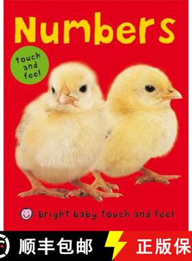 【3-4周达】Bright Baby Touch & Feel Numbers: A First Sensory Tactile Book [9780312504236]