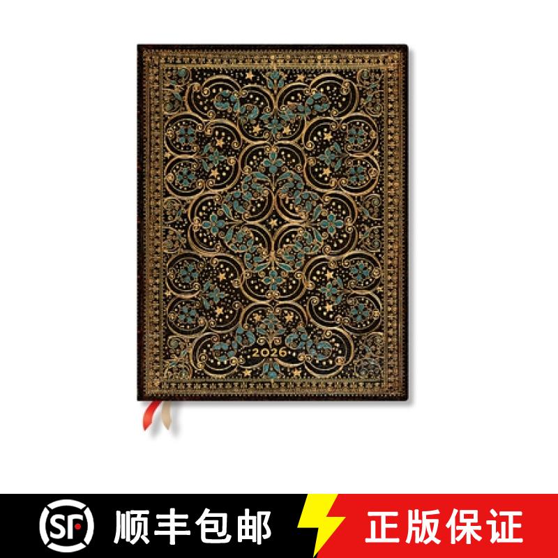 【3-4周达】Paperblanks 2026 Restoration the Queen's Binding 12-Month Planner Flexis Ultra Day-At-A-Ti... [9780349710679]