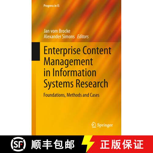 【3-4周达】精装 Enterprise Content Management in Information Systems Research : Foundations, Methods ... [9783642397141]