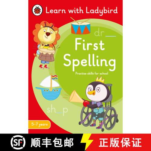 【3-4周达】First Spelling: A Learn with Ladybird Activity Book 5-7 years : Ideal for home learning (KS1) [9780241515228]