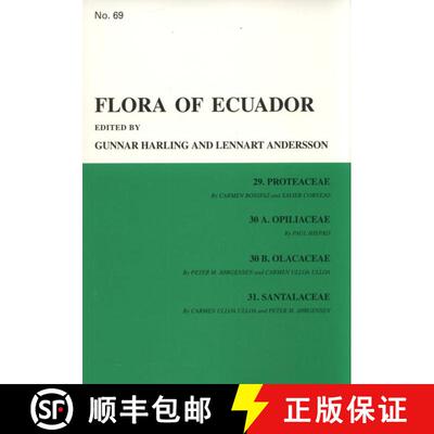 预订 Flora of Ecuador, Volume 69, Part 29: Proteaceae, Part 30A: Opiliaceae, Part 30B: Olacaceae, Par... [9789188896384]