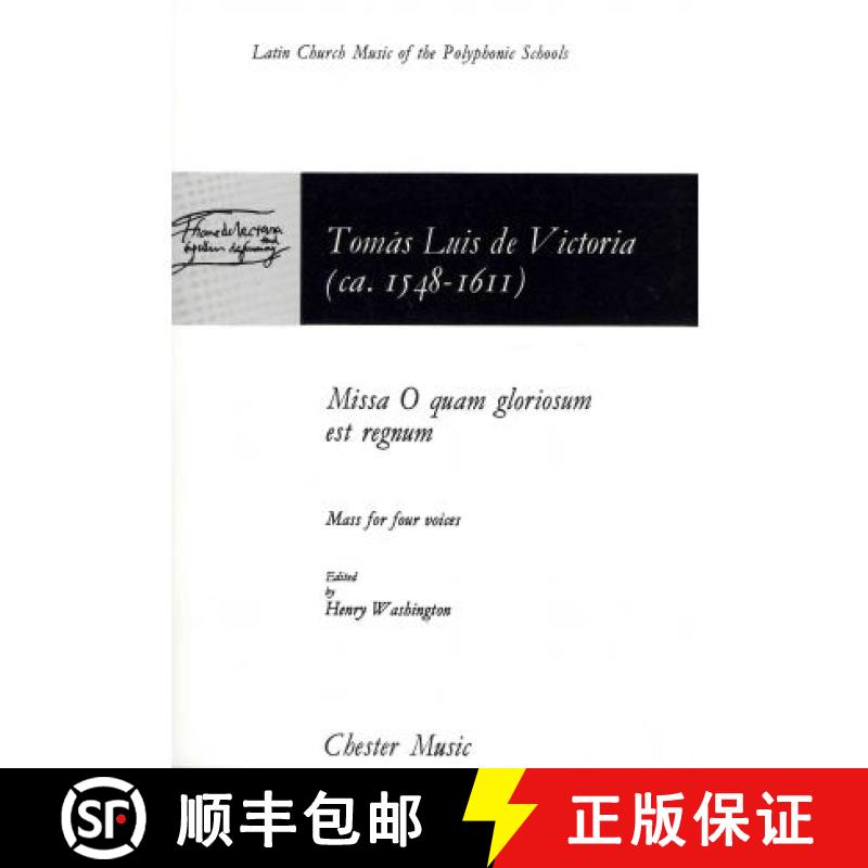 【3-4周达】Missa O Quam Gloriosum Est Regnum [9780711918504]