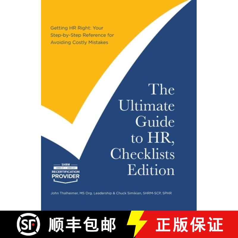 预订 The Ultimate Guide to HR, Checklists Edition: Your Step-by-Step Reference for Avoiding Costly Mi... [9798991818414]