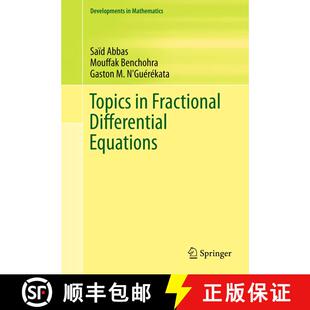 【3-4周达】Topics in Fractional Differential Equations [9781489995476]
