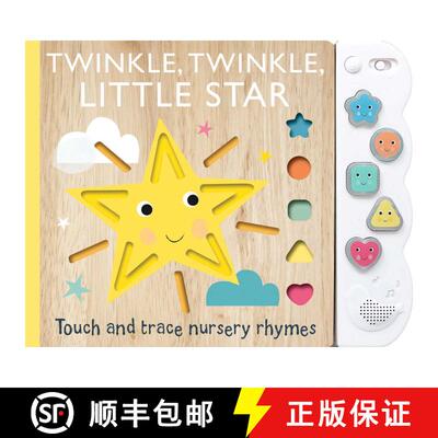 【3-4周达】Touch and Trace Nursery Rhymes: Twinkle, Twinkle Little Star with 5-Buttton Light and Sound [9781667206240]