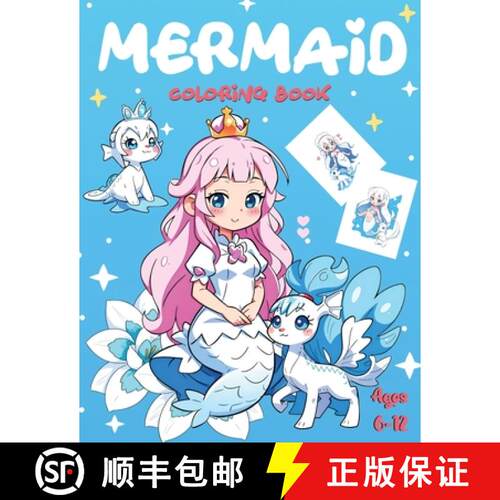 【3-4周达】Mermaİd Colorİng Book [9786259855714]