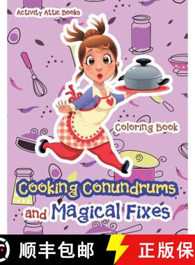 【3-4周达】Cooking Conundrums and Magical Fixes Coloring Book [9781683236658]