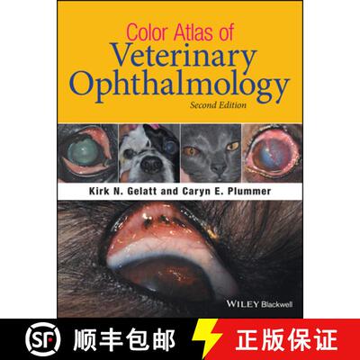 【3-4周达】Color Atlas Of Veterinary Ophthalmology [Wiley动物医学] [9781119239444]
