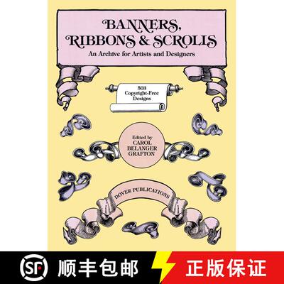 预订 Banners, Ribbons and Scrolls [9780486244433]