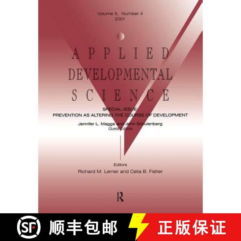 【3-4周达】Prevention as Altering the Course of Development: A Special Issue of Applied Developmental... [9780805896961]