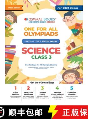 【3-4周达】Oswaal One For All Olympiad Previous Years' Solved Papers, Class-3 Science Book (For 2023 ... [9789354234279]