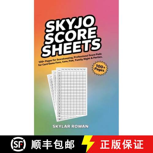 【3-4周达】精装 SKYJO Score Sheets: 100+ Pages for Scorekeeping, Professional Score Pads for Card Gam... [9789371236515]