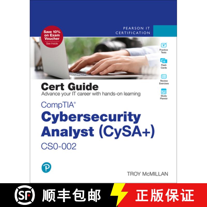 【3-4周达】Comptia Cybersecurity Analyst (Cysa+) Cs0-002 Cert Guide [9780136747161]