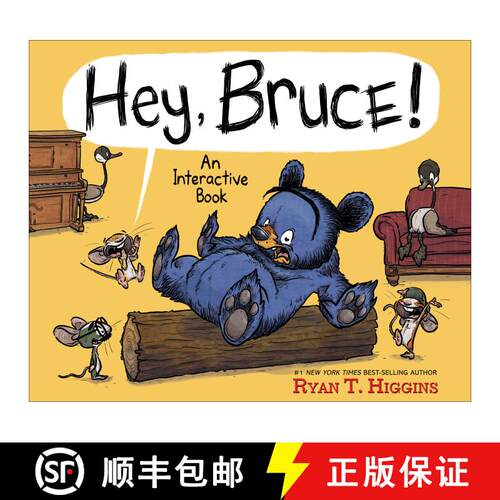 【3-4周达】精装 Hey, Bruce!: An Interactive Book [9781368084116]