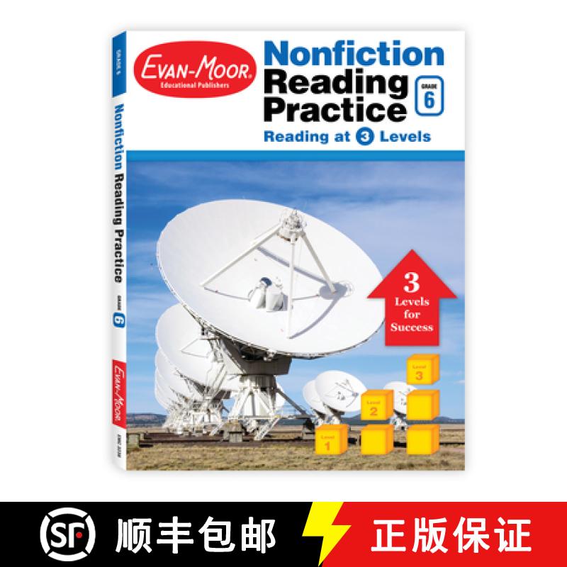 预订 非虚构类文学阅读练习 六年级 Nonfiction Reading Practice, Grade 6 (2017 revised edition) [9781629383200]