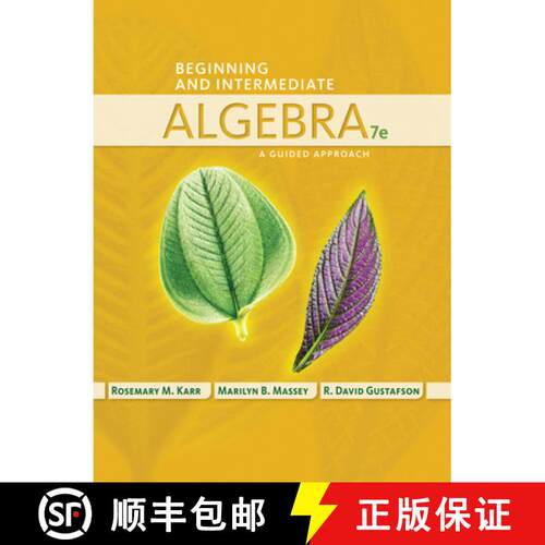 【3-4周达】精装 Beginning and Intermediate Algebra: A Guided Approach [9781435462533]