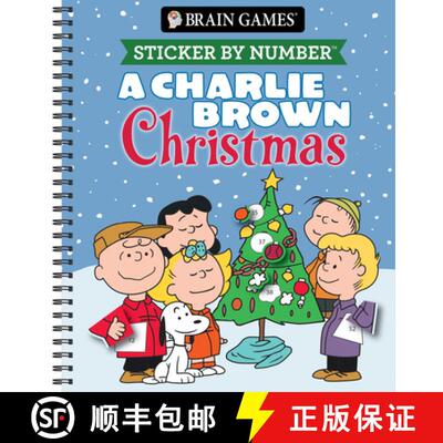 【3-4周达】Brain Games - Sticker by Number: A Charlie Brown Christmas [9781639383283]