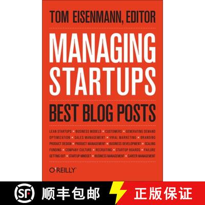 【3-4周达】Managing Startups – Best Blog Posts [9781449367879]